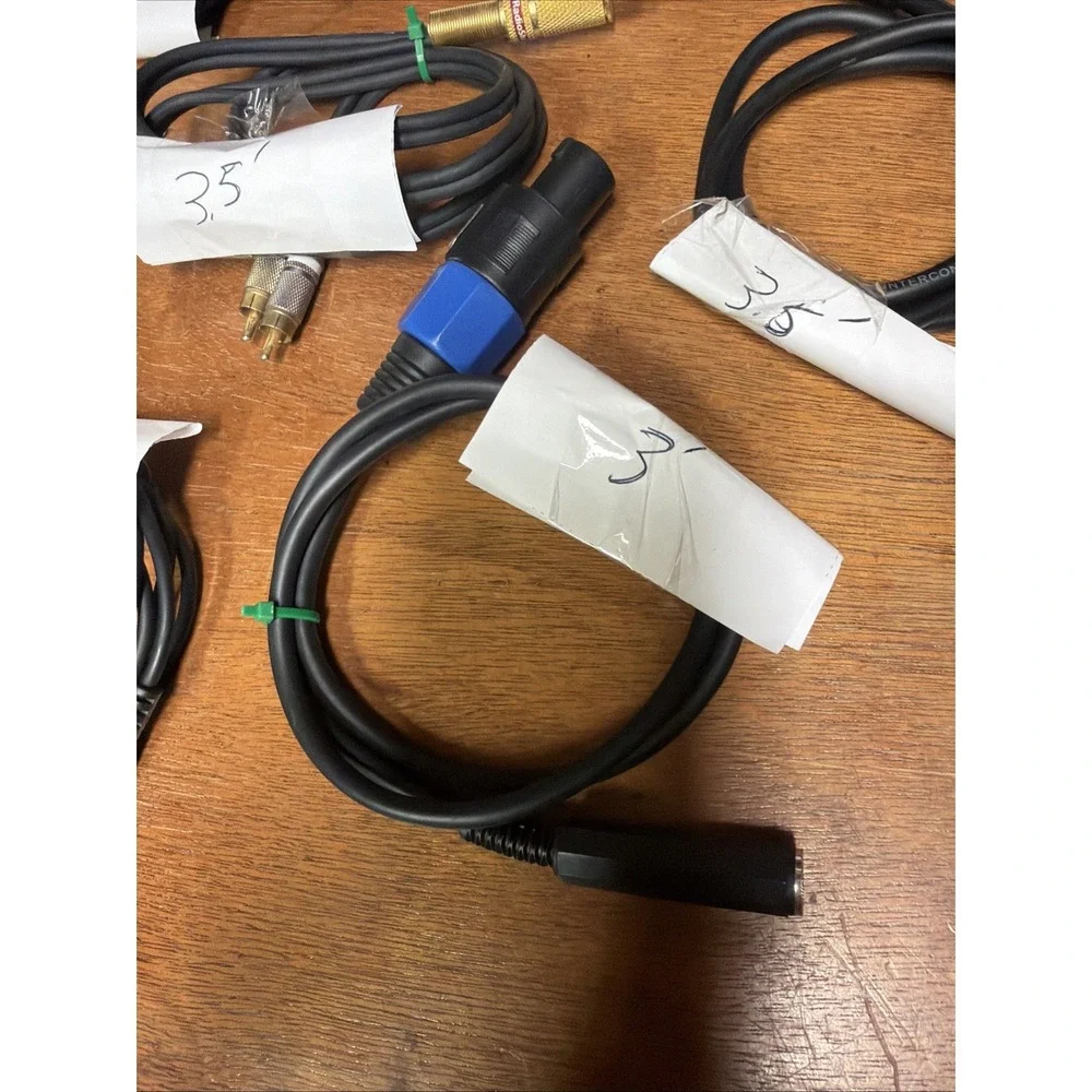 Assorted  Extension Connector Audio Cables Lot of 8 Pre Owned